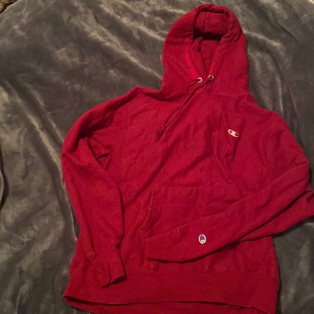 Champion dark red hoodie